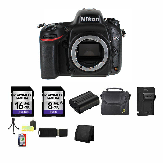 Nikon D610 Digital SLR Camera (Body) 24GB Package