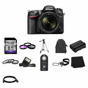 Nikon D7200 Digital SLR Camera w/18-140mm Lens 8GB Full Kit