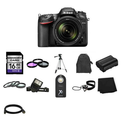 Nikon D7200 Digital SLR Camera w/18-140mm Lens 16GB Full Kit Bundle