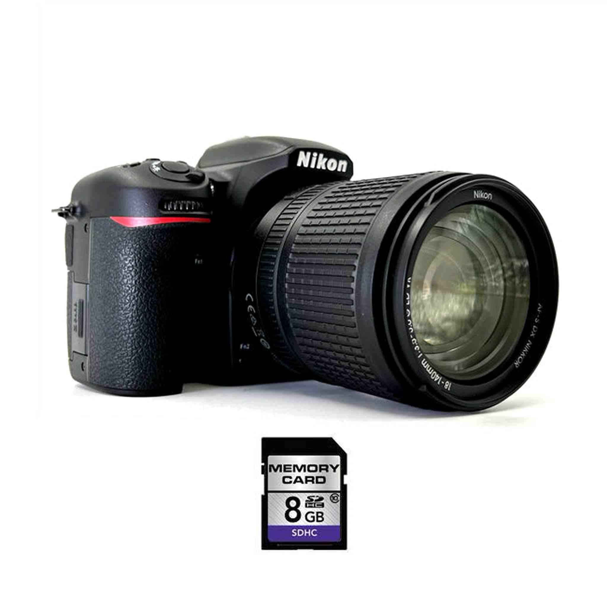 Nikon D7200 Digital SLR Camera w/18-140mm Lens & 8GB SDHC Memory Card Nikon