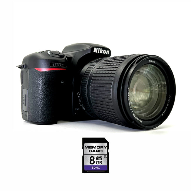 Nikon D7200 Digital SLR Camera w/18-140mm Lens & 8GB SDHC Memory Card