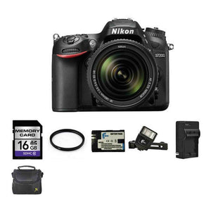 Nikon D7200 Digital SLR Camera w/18-140mm Lens + 2 Batteries, 16GB, Flash & More Bundle