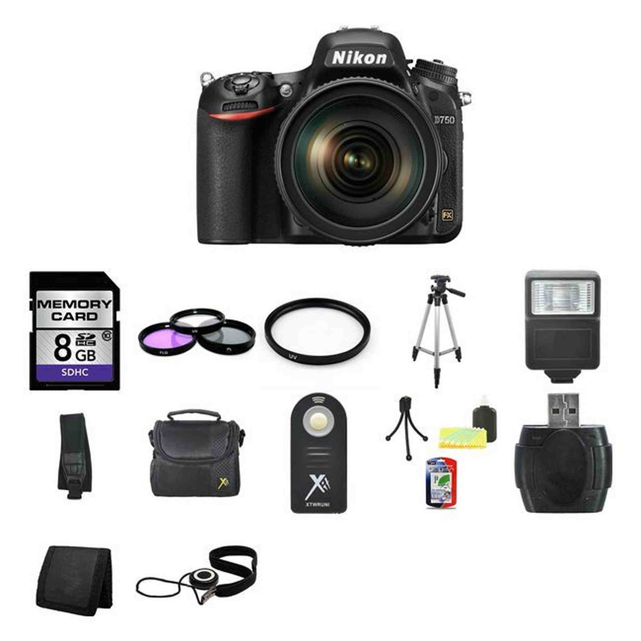 Nikon D750 DSLR Camera with 24-120mm Lens 8GB Full Kit