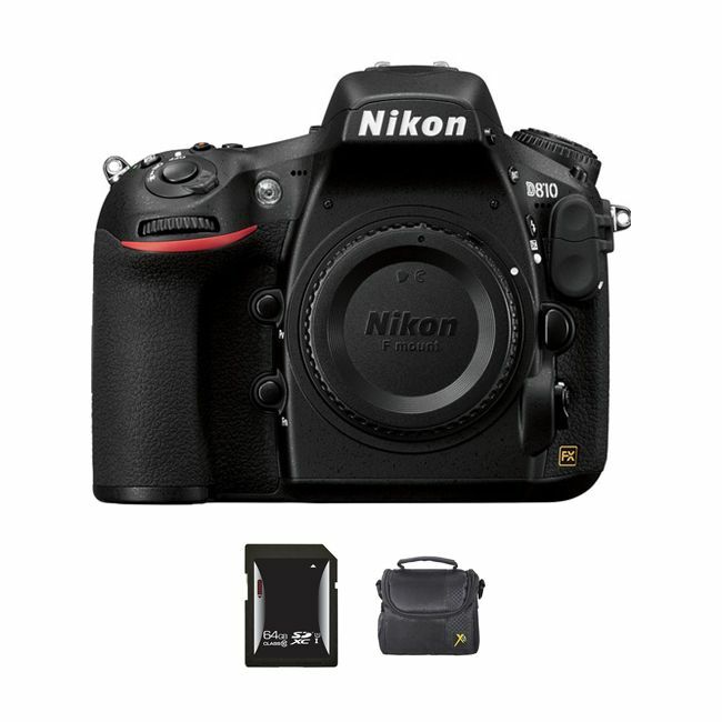 Nikon D810 DSLR Camera + 64GB & Case Bundle
