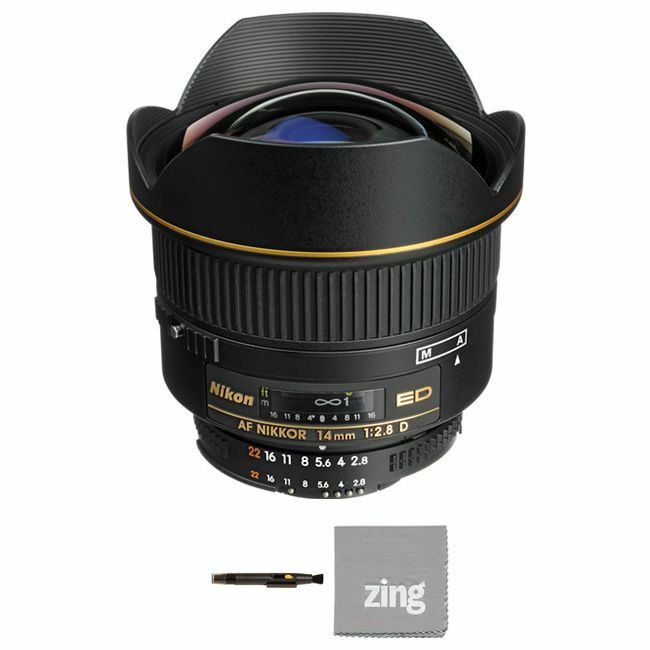 Nikon AF Nikkor 14mm f/2.8D ED Autofocus Lens Package