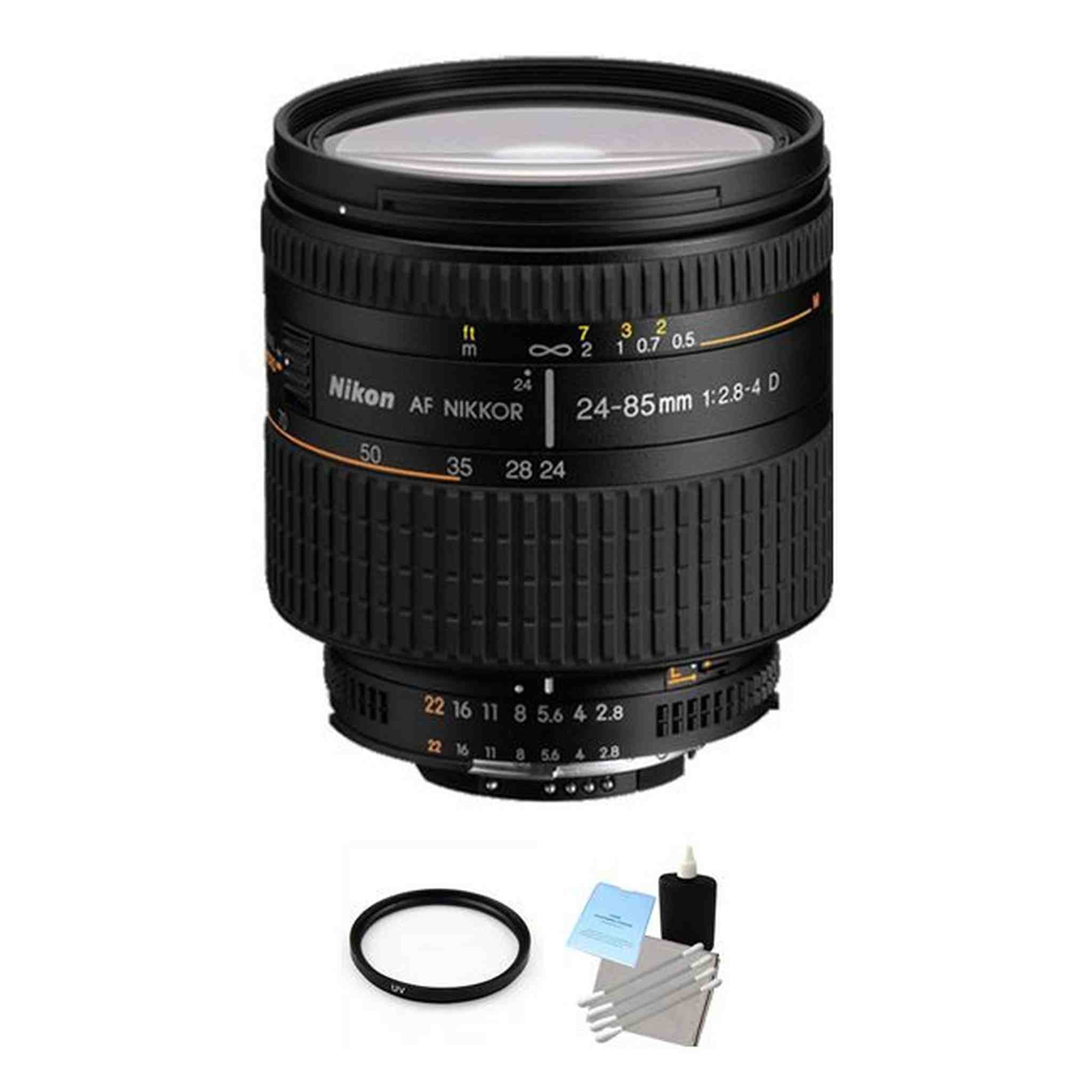 Nikon AF Zoom Nikkor 24-85mm f/2.8-4.0D IF AF Lens + UV Filter & Cleaning Kit Nikon