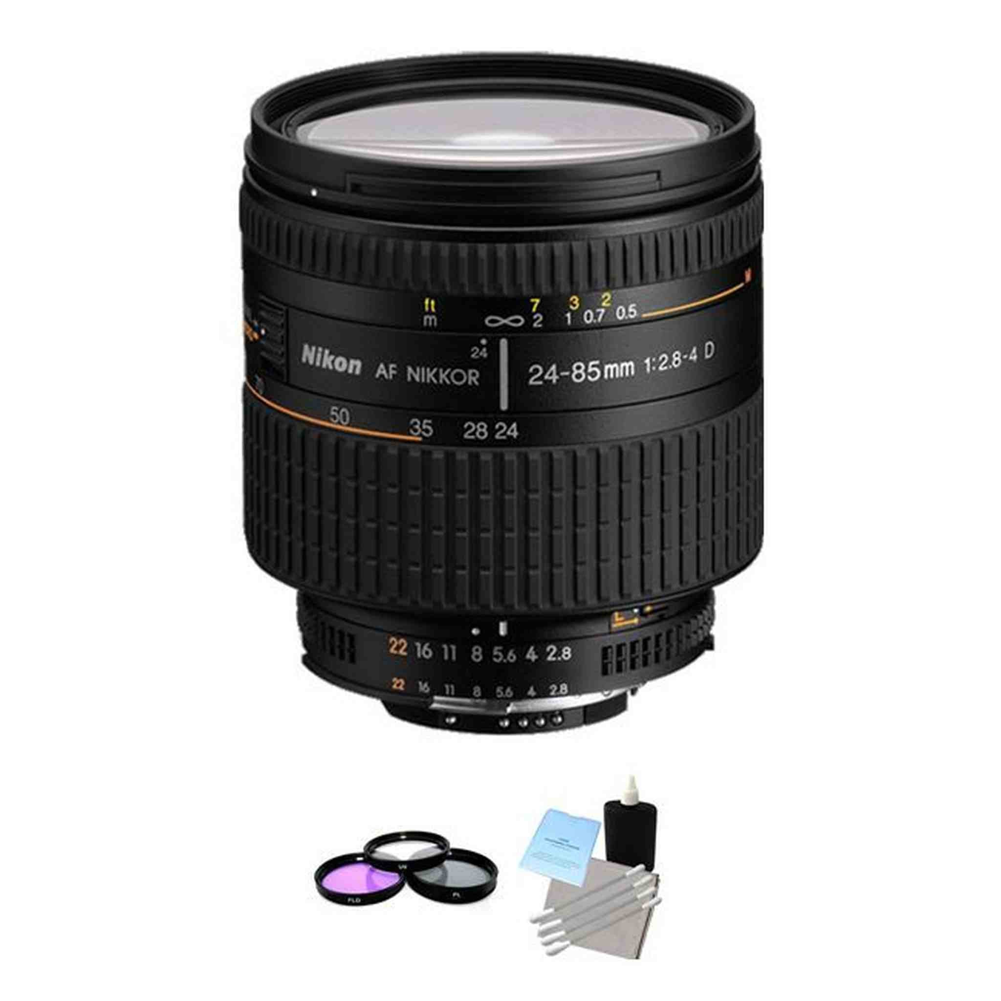 Nikon AF Zoom Nikkor 24-85mm f/2.8-4.0D IF AF Lens + UV Kit & Cleaning Kit Nikon