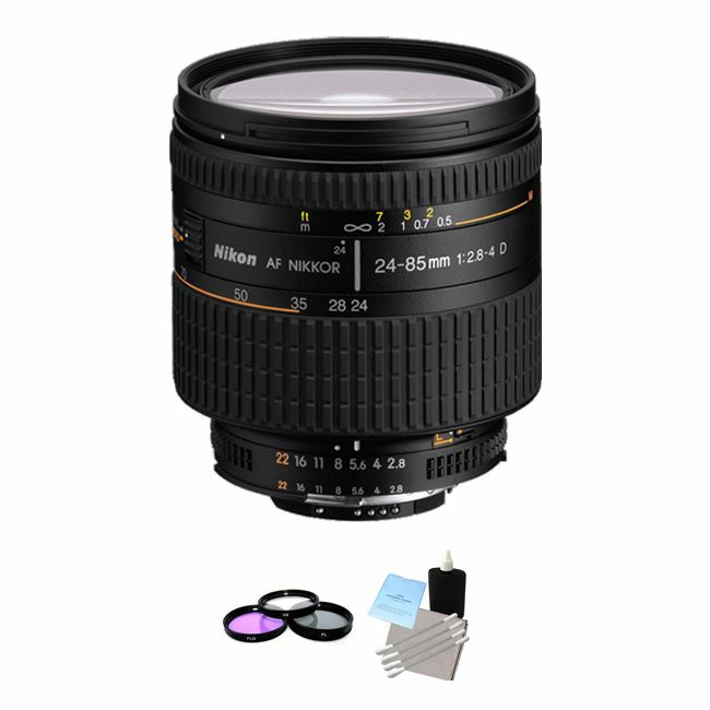 Nikon AF Zoom Nikkor 24-85mm f/2.8-4.0D IF AF Lens + UV Kit & Cleaning Kit