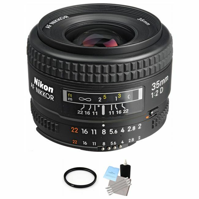 Nikon Wide Angle AF Nikkor 35mm f/2.0D Autofocus Lens + UV Filter & Cleaning Kit