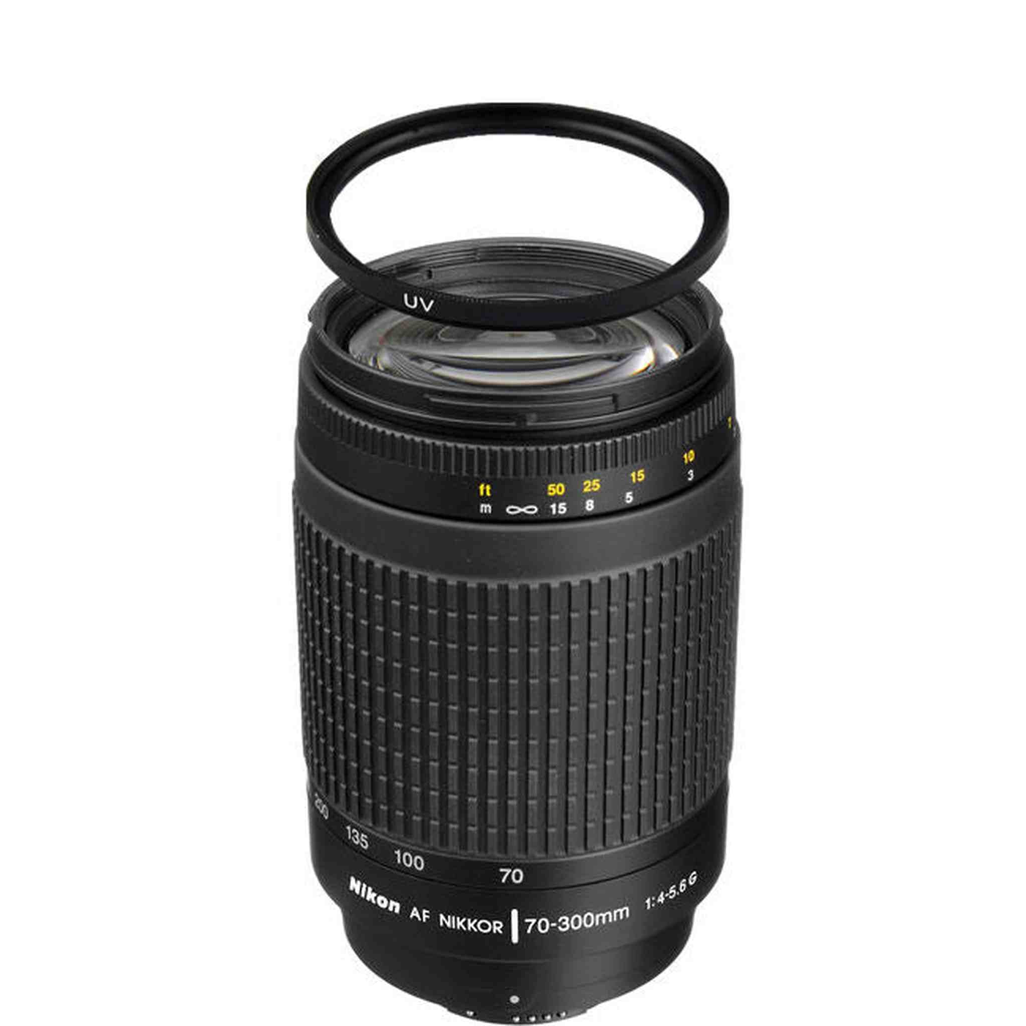 Nikon AF Zoom Nikkor 70-300mm f/4-5.6G Lens w/62mm UV Filter
