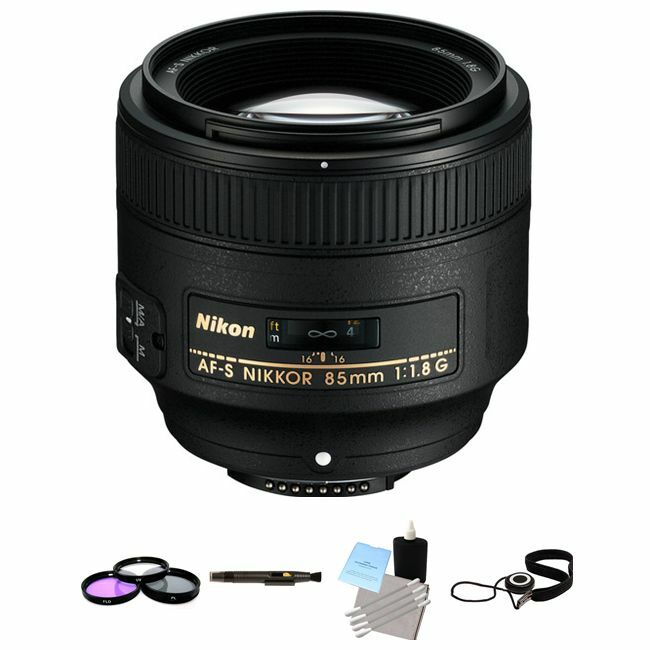 Nikon AF-S NIKKOR 85mm f/1.8G Lens Advanced Bundle