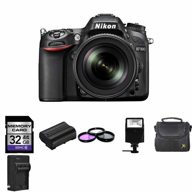 Nikon D7100 Digital Camera w/18-105mm + 2 Batteries, 32GB, Flash + More!