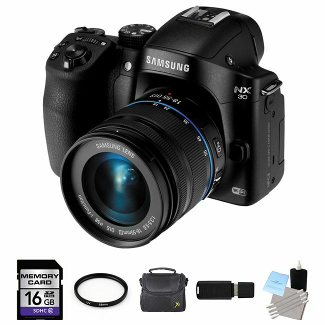 Samsung NX30 Digital Camera w/18-55mm Lens 16GB Package