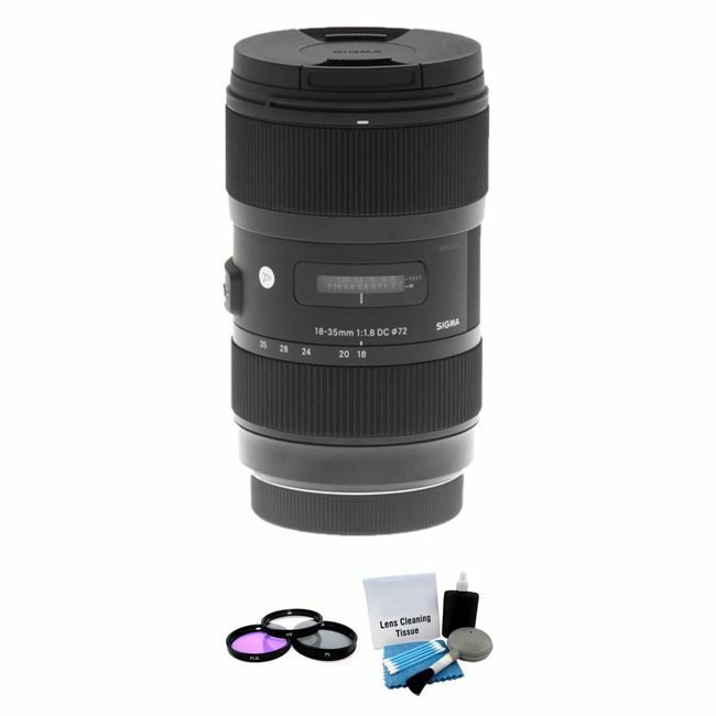 Sigma 18-35mm f/1.8 DC HSM Lens for Canon + UV Kit & Cleaning Kit Bundle