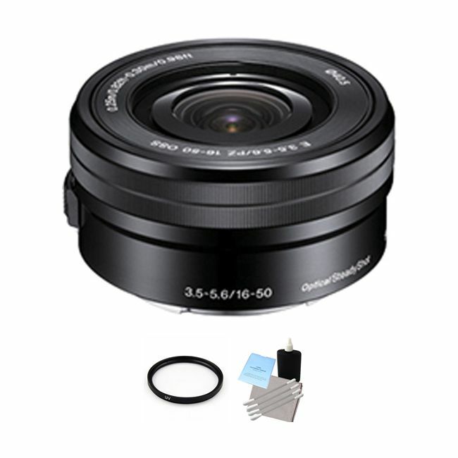 Sony 16-50mm F/3.5-5.6 Lens + UV Filter & Cleaning Kit Bundle