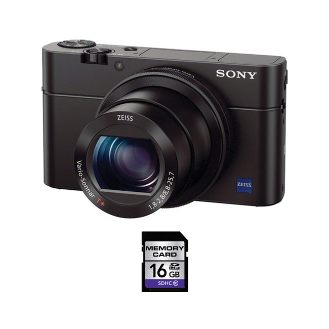 Sony Cyber-shot DSC-RX100 III Digital Camera + 16GB SDHC Card Bundle