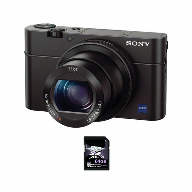 Sony Cyber-shot DSC-RX100 III Digital Camera + 64GB SDXC Card