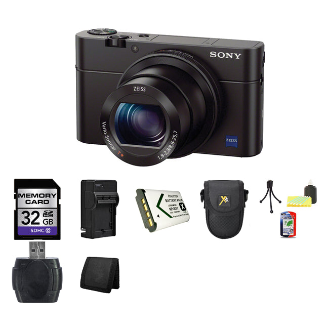 Sony Cyber-shot DSC-RX100 III Digital Camera 32GB Advanced Bundle