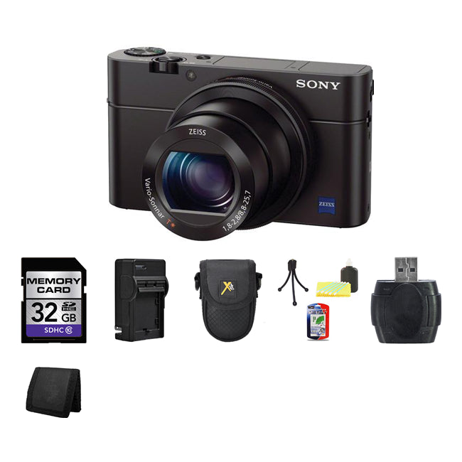 Sony Cyber-shot DSC-RX100 III Digital Camera 32GB Ultimate Bundle