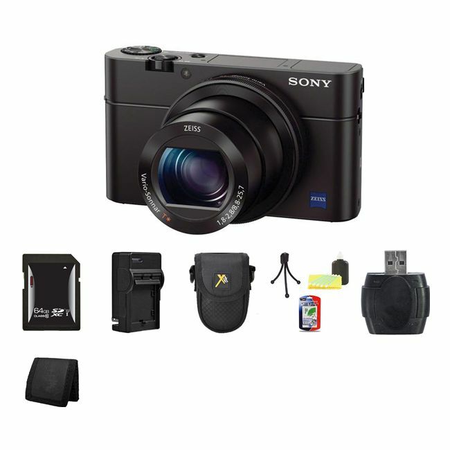 Sony Cyber-shot DSC-RX100 III Digital Camera 64GB Bundle