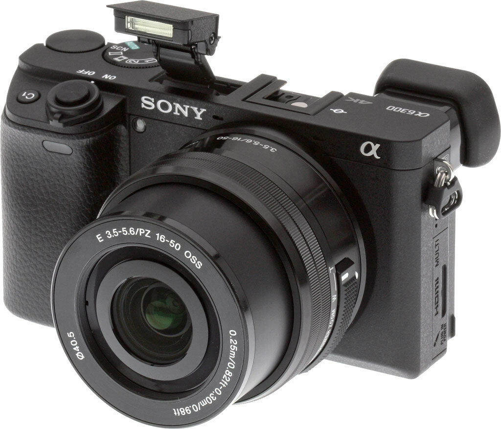 Sony Alpha a6300 Mirrorless Camera w/16-50mm Lens + 2 Batteries, 64GB Card Pro Bundle