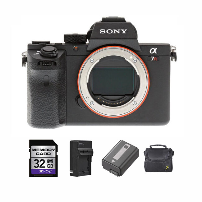 Sony Alpha a7RII Mirrorless Digital Camera + 2 Batteries, 32GB Card Bundle