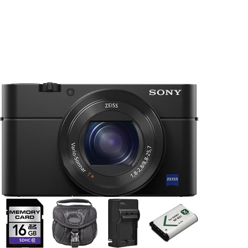 Sony Cyber-shot DSC-RX100 IV Digital Camera + 2 Batteries, 16GB & More