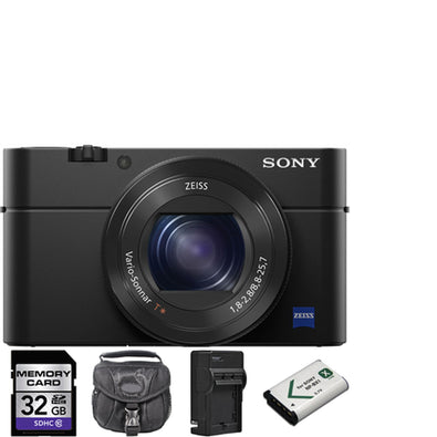 Sony Cyber-shot DSC-RX100 IV Digital Camera + 2 Batteries, 32GB & More