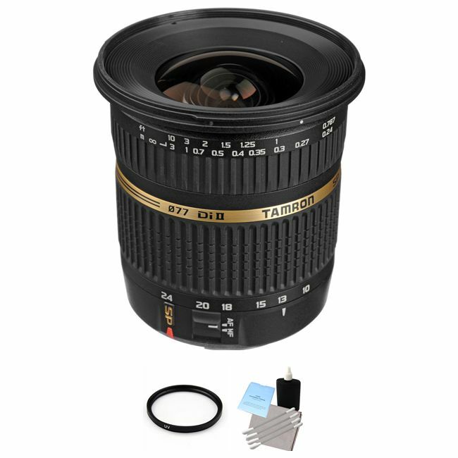 Tamron SP AF 10-24mm f / 3.5-4.5 DI II Lens For Canon + UV Filter & Cleaning Kit