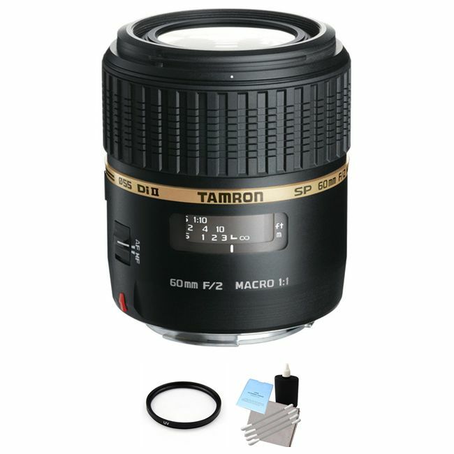 Tamron SP AF60mm f/2 DI II LD (IF) 1:1 Lens for Sony + UV Filter & Cleaning Kit
