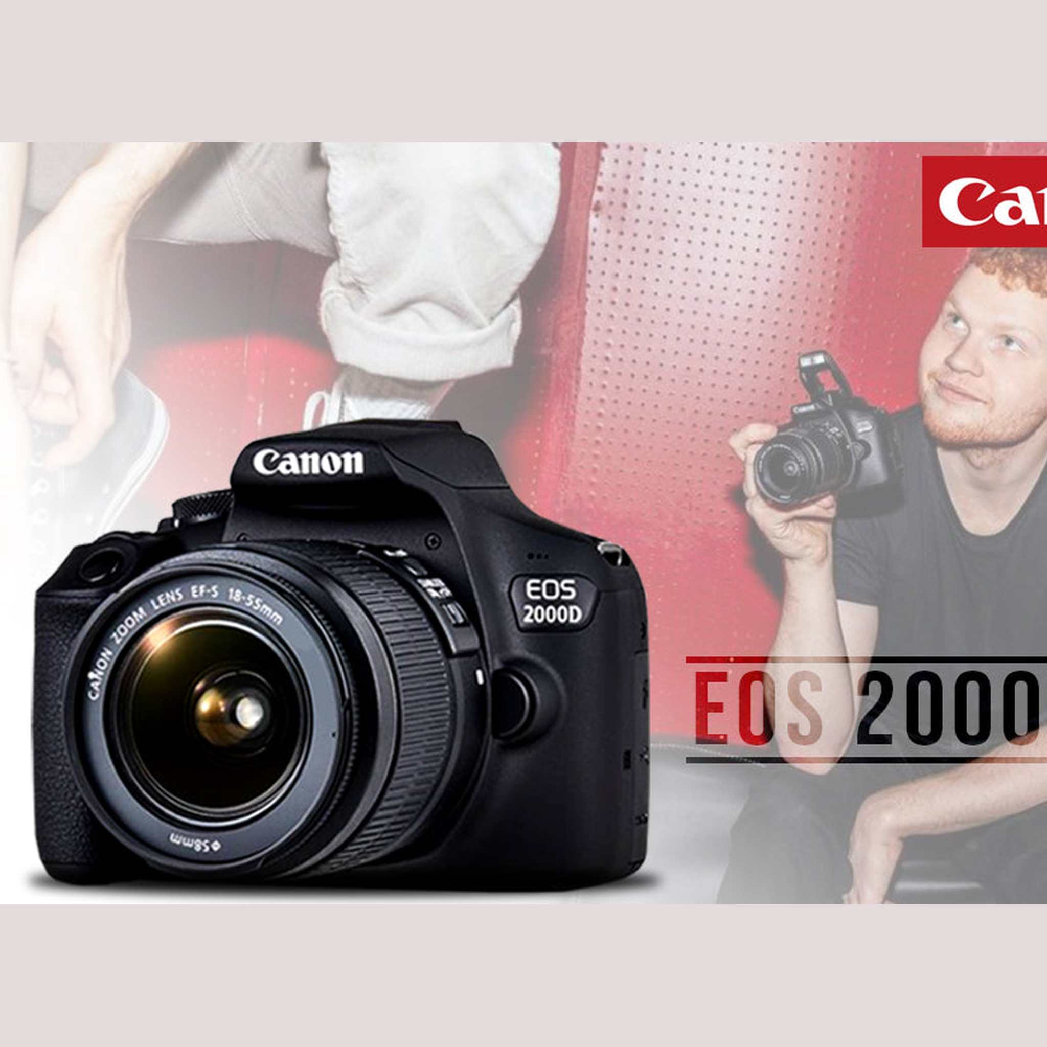 Canon EOS 2000D / Rebel T7 DSLR Camera + 18-55mm Lens, 58mm Filters Bundle Canon