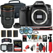 Canon EOS 80D DSLR Camera (Body Only) (1263C004) + Canon EF 24-70mm Lens + 64GB Ultimate Bundle