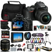 Nikon D3500 DSLR Camera with 18-55mm Lens 1590 + 4K Monitor + 2 x 64GB Extreme Pro Card Ultimate Bundle