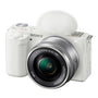 Sony Alpha ZV-E10 - APS-C Interchangeable Lens Mirrorless Vlog Camera Kit - White
