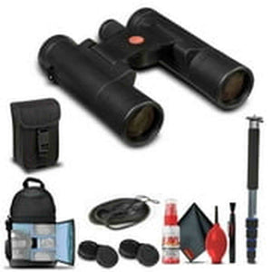 Leica 10x25 Ultravid BR Binoculars Black Rubber 40253 + Basic Bundle