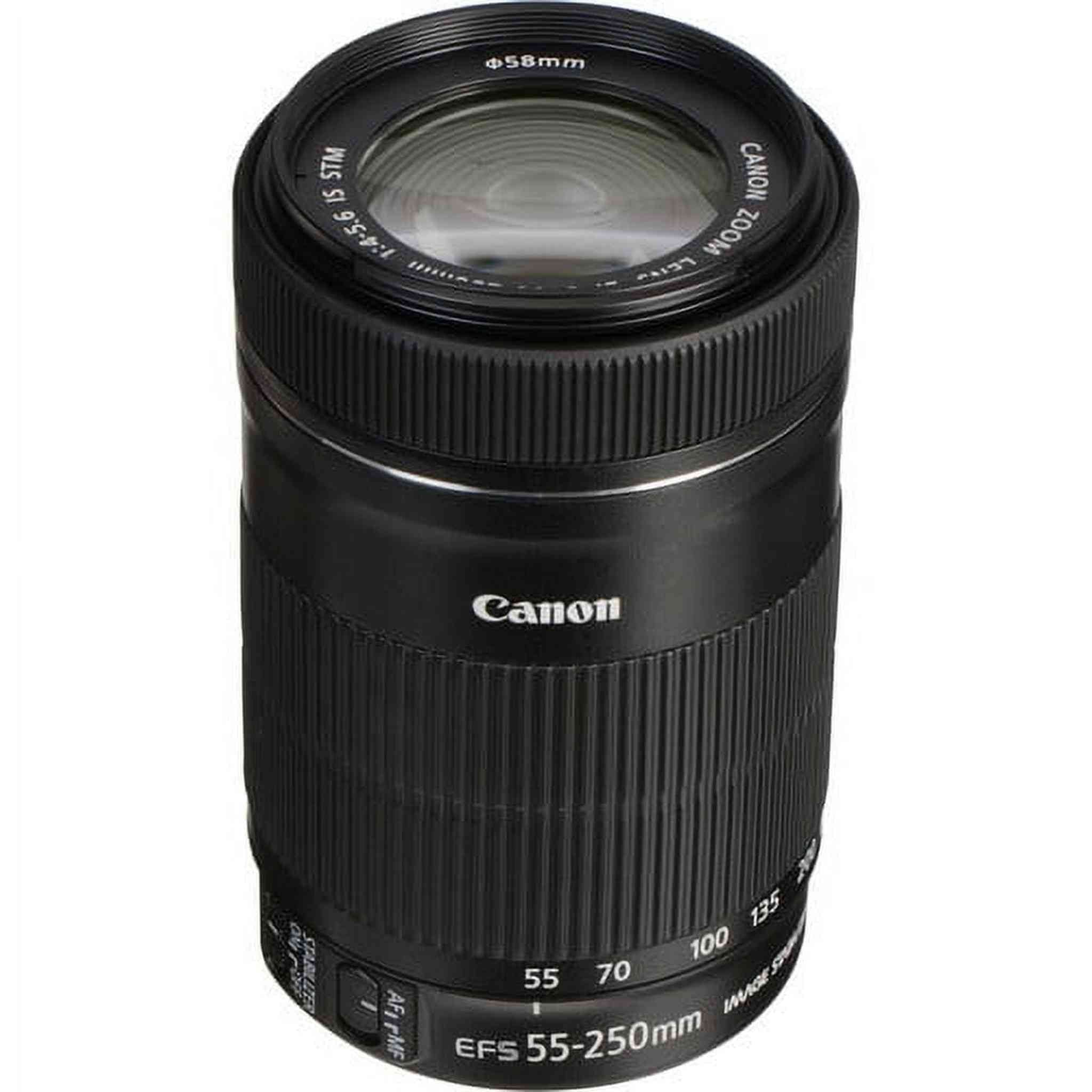 Canon EF-S 55-250mm f/4-5.6 IS STM Telephoto Zoom Lens International Version No Warranty Canon