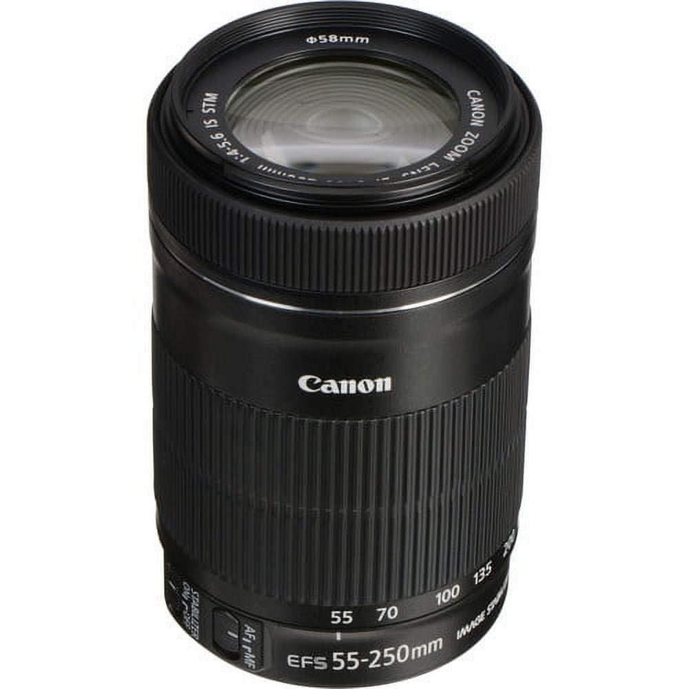 Canon EF-S 55-250mm f/4-5.6 IS STM Telephoto Zoom Lens International Version No Warranty
