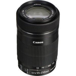 Canon EF-S 55-250mm f/4-5.6 IS STM Telephoto Zoom Lens International Version No Warranty