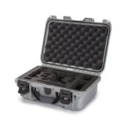 Nanuk 915 Waterproof Hard Drone Case with Custom Foam Insert for DJI Spark Flymore - Silver