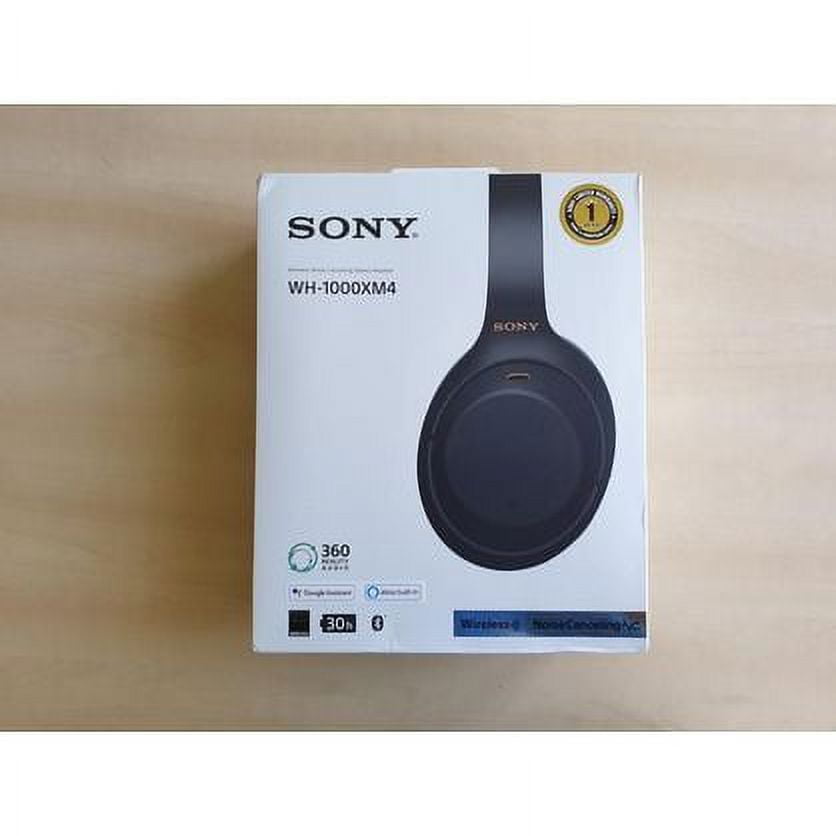 Sony WH-1000XM4 Wireless Industry Leading Noise Canceling Overhead Headphones with Mic for Phone-Call and Alexa Voice Control, Black