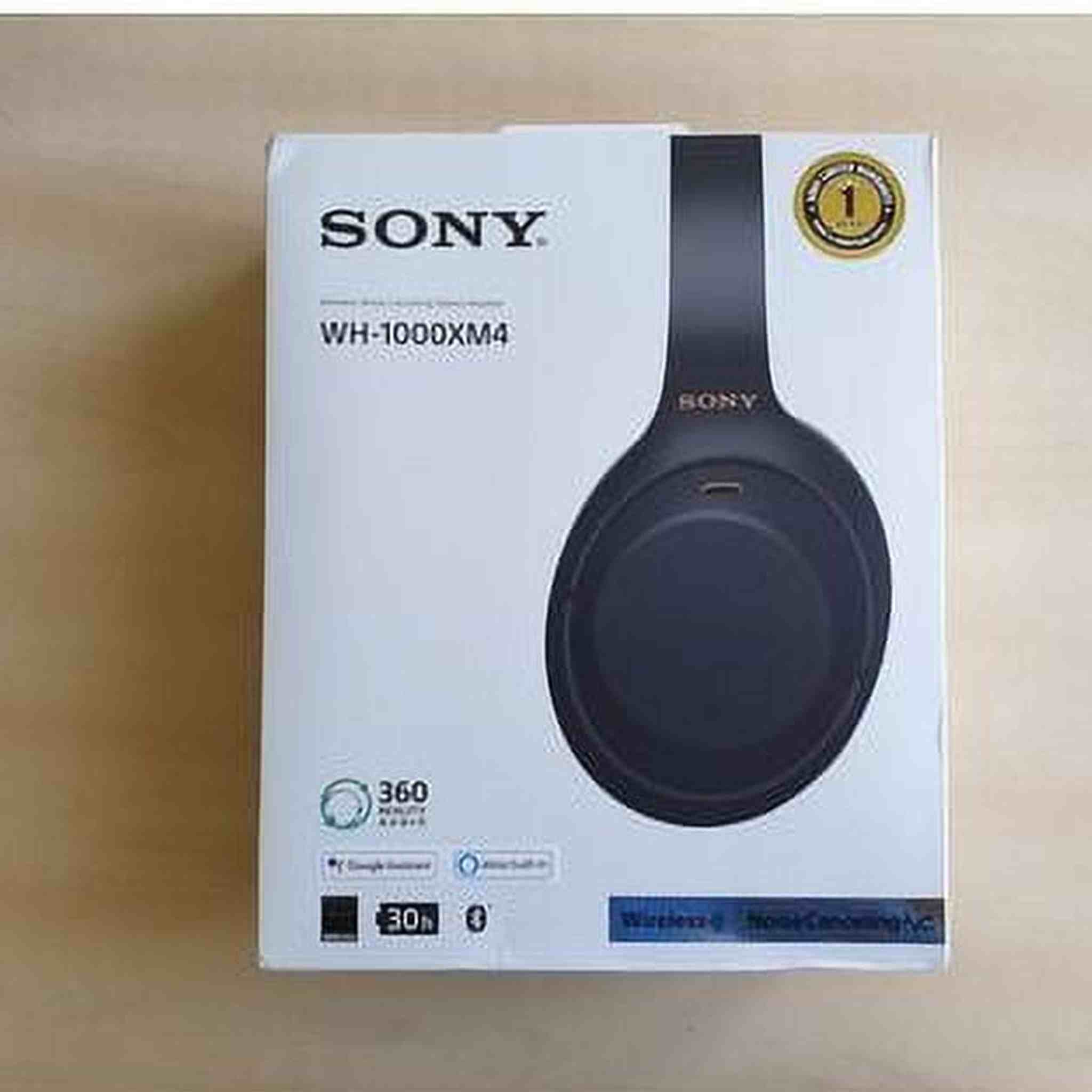 Sony WH-1000XM4 Wireless Industry Leading Noise Canceling Overhead Headphones with Mic for Phone-Call and Alexa Voice Control, Black