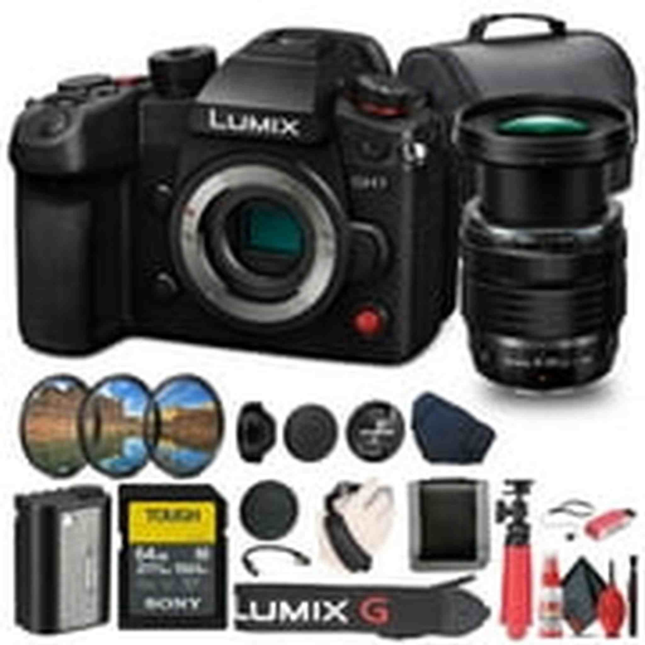 Panasonic Lumix GH7 Mirrorless Camera + Olympus 8-25mm f/4 PRO Lens Bundle Panasonic