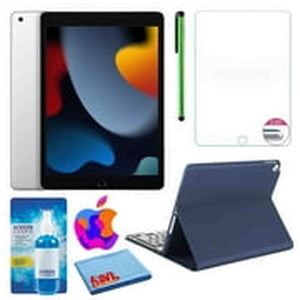 Apple 10.2" iPad 2021, 256GB, Wi-Fi, Silver and Portfolio Keyboard Case Apple