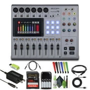 Zoom PodTrak P8 Portable Multitrack Podcast Recorder Bundle with Accessories