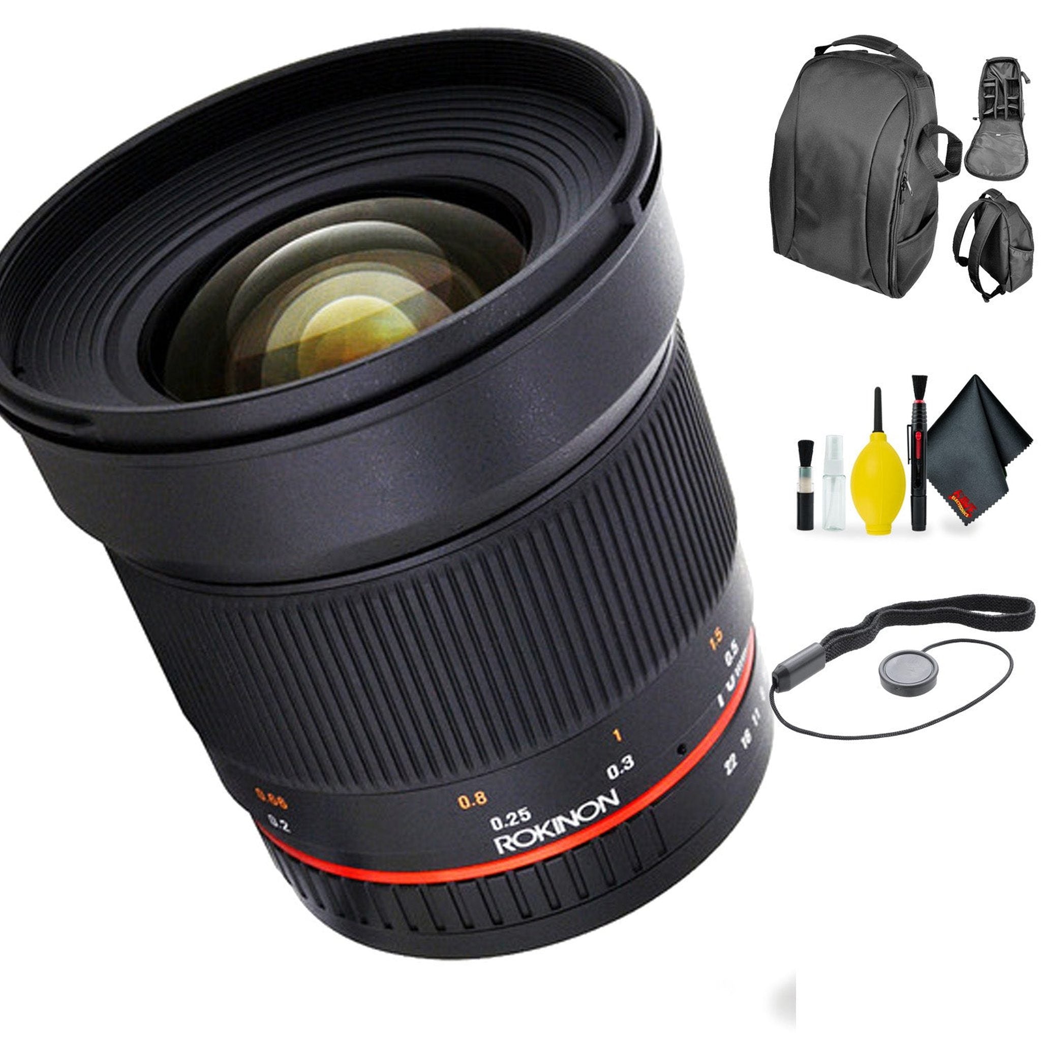 ROKINON 16MM f/2.0 Samsung NX + Deluxe Lens Cleaning Kit Bundle