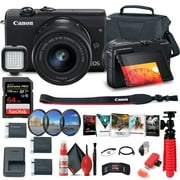 Canon EOS M200 Mirrorless Digital Camera with 15-45mm Lens (3699C009) + More