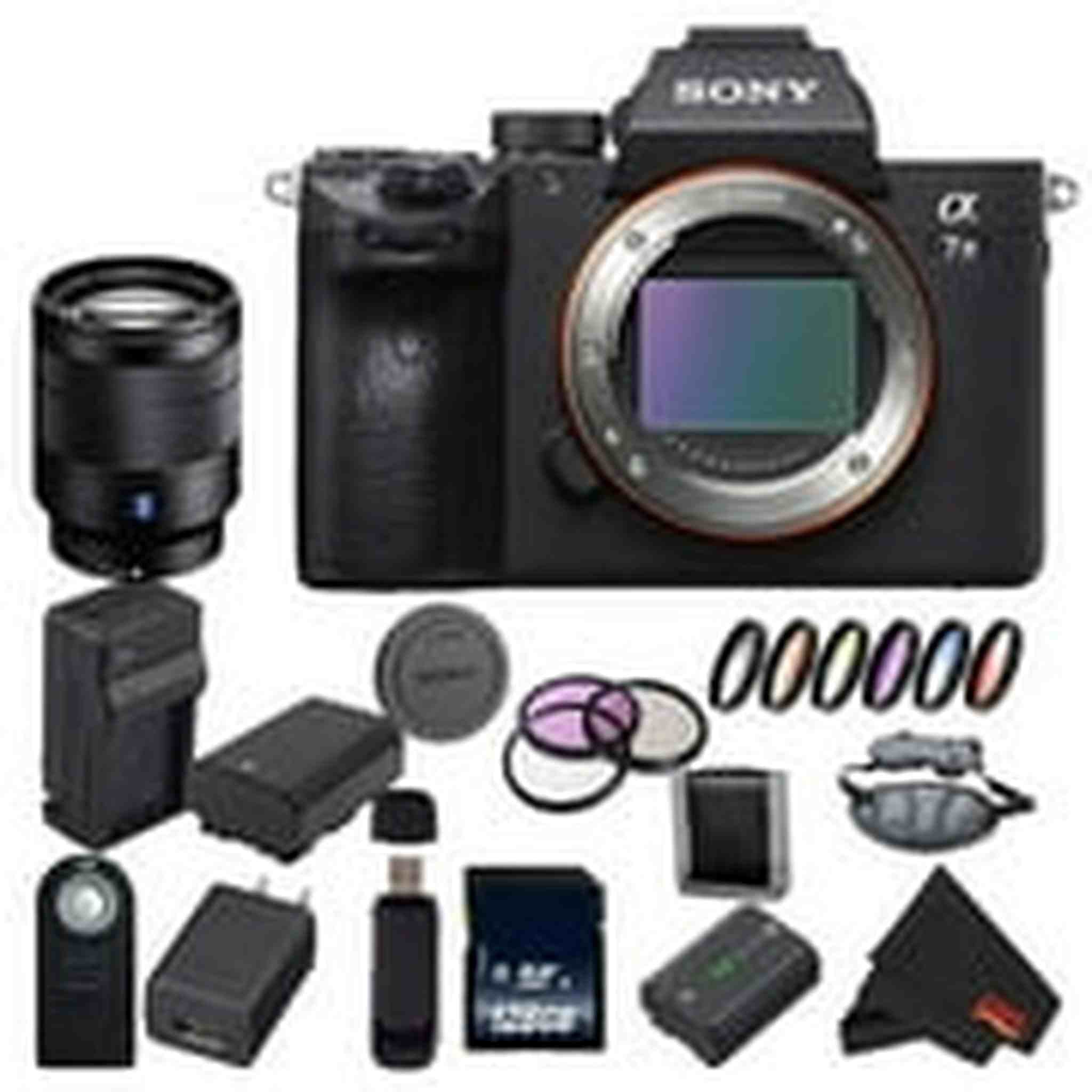 Sony Alpha a7 III ILCE7M3/B Mirrorless Digital Camera International Model + Sony 24-70mm Lens Base Bundle - Used Sony
