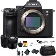 Sony Alpha a7 III Mirrorless Camera with 28-70mm Lens ILCE7M3K/B With Sony FE 85mm Lens, Soft Bag, Additional Battery, 64GB Memory Card, Card Reader