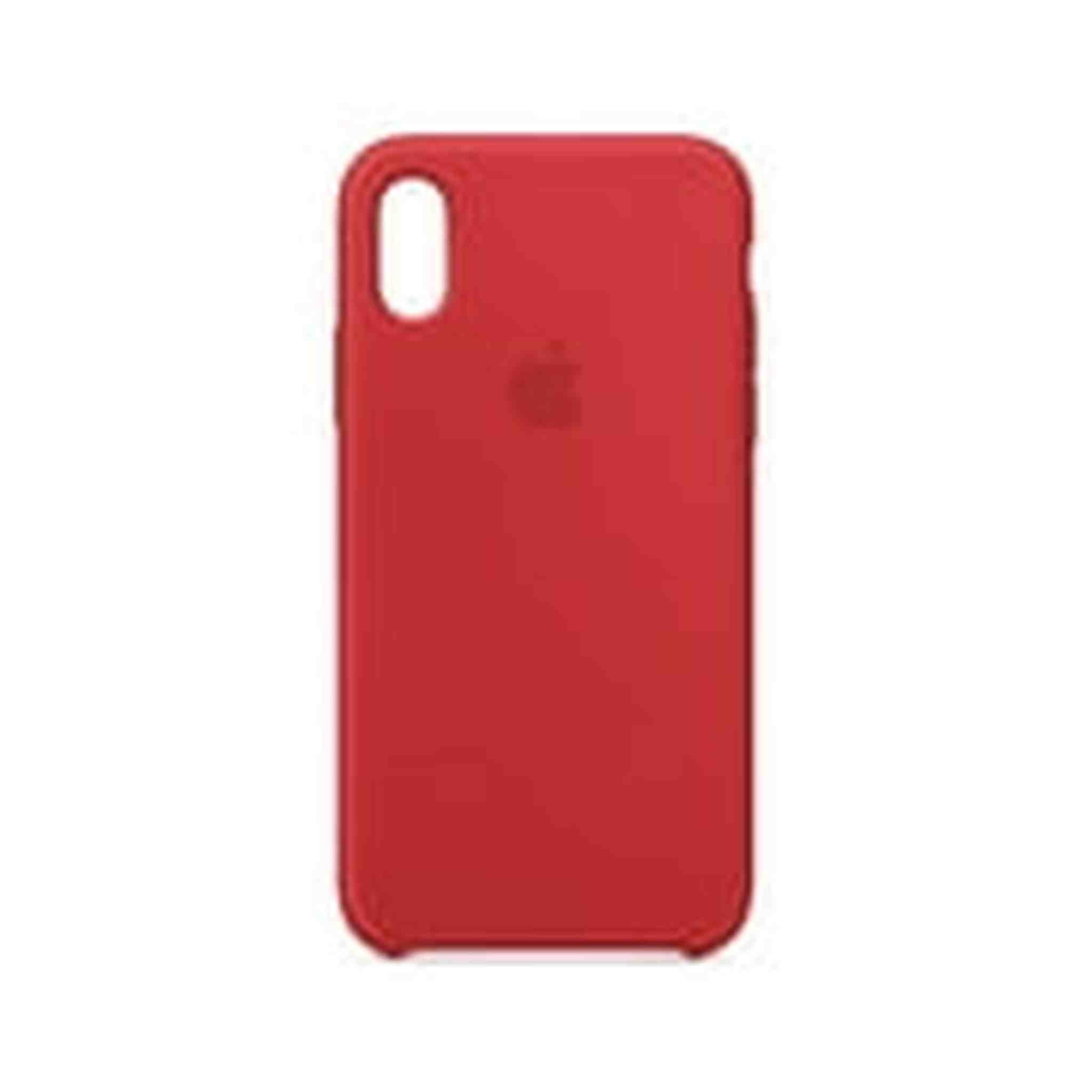 Apple Silicone Case for iPhone Xs - Red - Used Apple