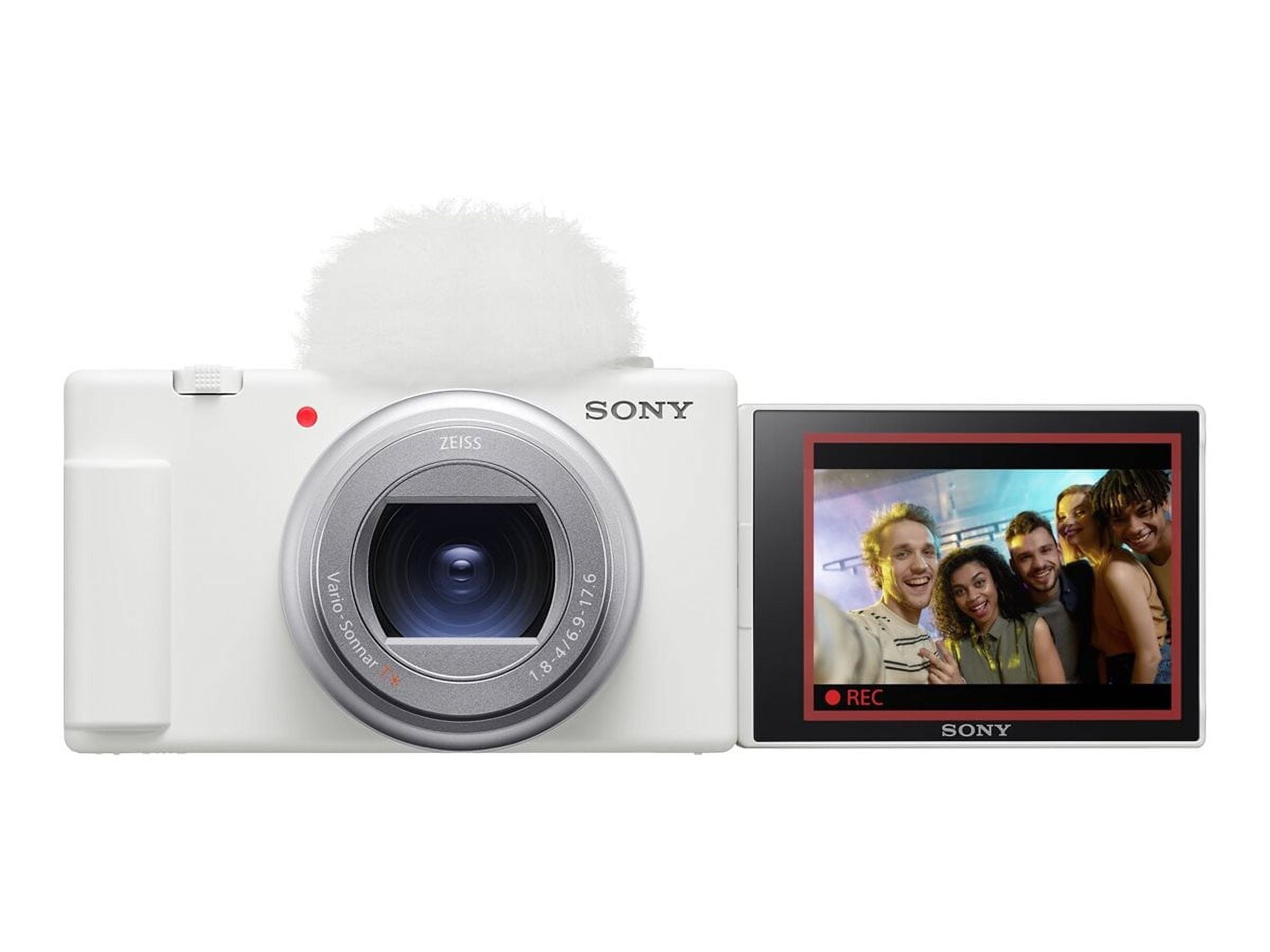 Sony ZV-1 II Vlog Camera for Content Creators and Vloggers White